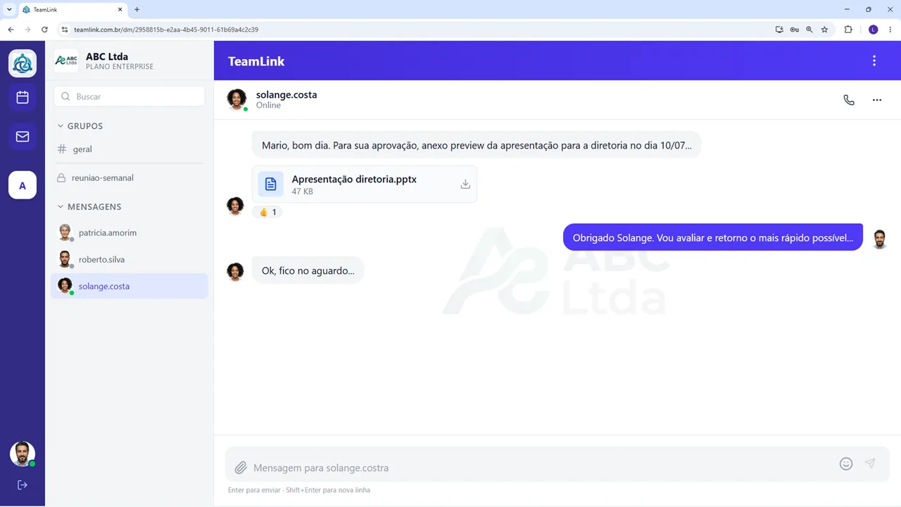 Mensagens diretas